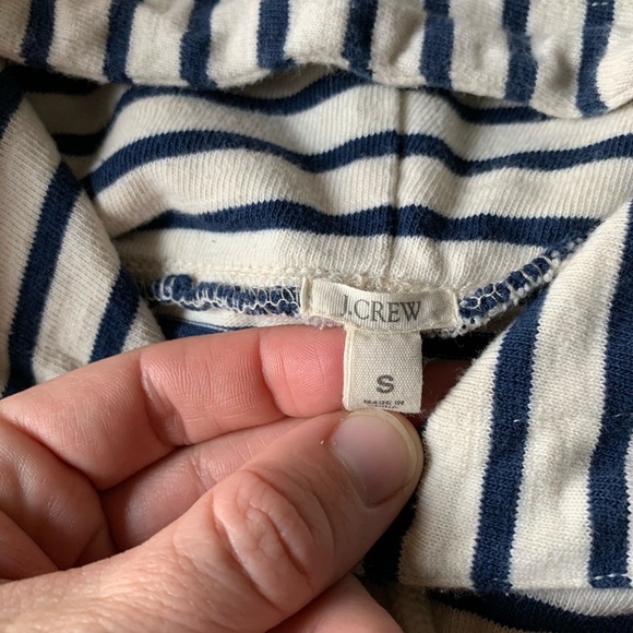 J. Crew Striped Hooded Side Zip Pullover - Picture 10 of 13
